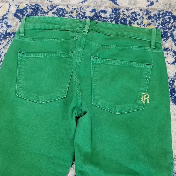 Rich & Skinny Skinny Jean Size 27 Kelly Green - Picture 7 of 8